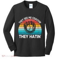 They See Me Coachin Softball Coach Softball Team Coach Kids Long Sleeve Shirt thumb 0