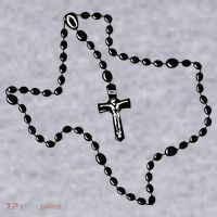 Texas State Map Catholic Rosary Women's Sweatshirt thumb 2