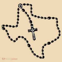 Texas State Map Catholic Rosary Tote Bag thumb 4