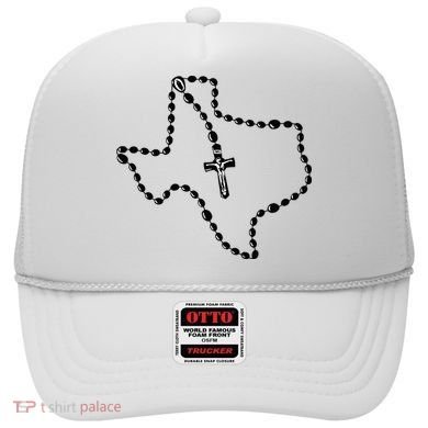 Texas State Map Catholic Rosary Hat