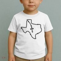 Texas State Map Catholic Rosary Toddler T-Shirt thumb 2