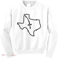 Texas State Map Catholic Rosary Kids Sweatshirt thumb 0
