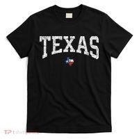 Texas State Map Flag Distressed T-Shirt thumb 0