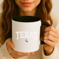 Texas State Map Flag Distressed Coffee Mug thumb 3