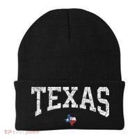 Texas State Map Flag Distressed Beanie thumb 0