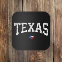 Texas State Map Flag Distressed Coaster thumb 0