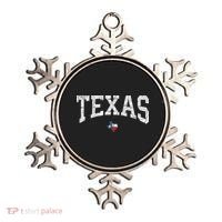 Texas State Map Flag Distressed Ornament thumb 0