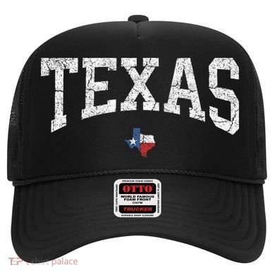 Texas State Map Flag Distressed Hat