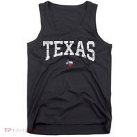 Texas State Map Flag Distressed Tank Top thumb 0