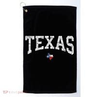 Texas State Map Flag Distressed Golf Towel thumb 0