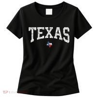 Texas State Map Flag Distressed Women's T-Shirt thumb 0