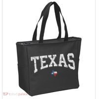 Texas State Map Flag Distressed Tote Bag thumb 2