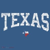 Texas State Map Flag Distressed Women's Sweatshirt thumb 2