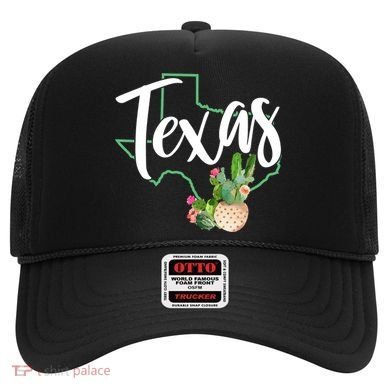 Texas State Map Pride Cactus Vintage Texas Gift Hat