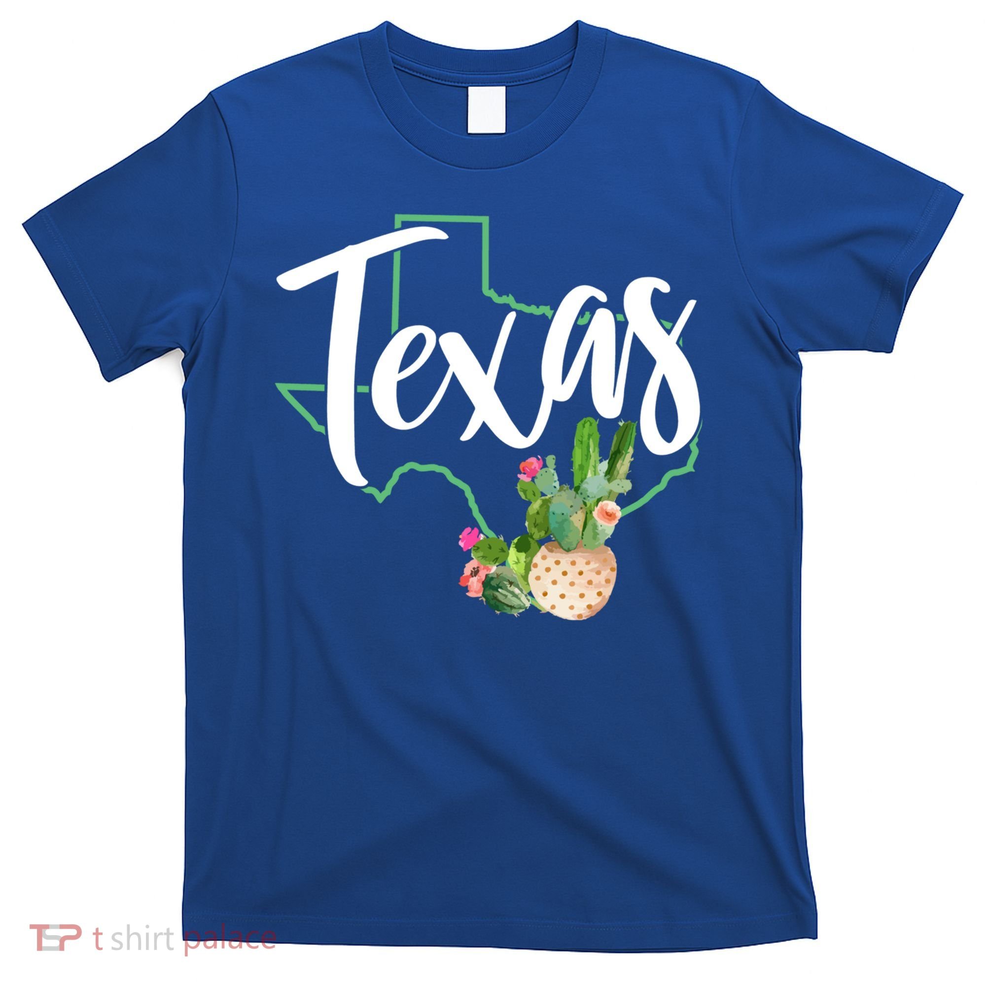 Texas State Map Pride Cactus Vintage Texas Gift T-Shirt