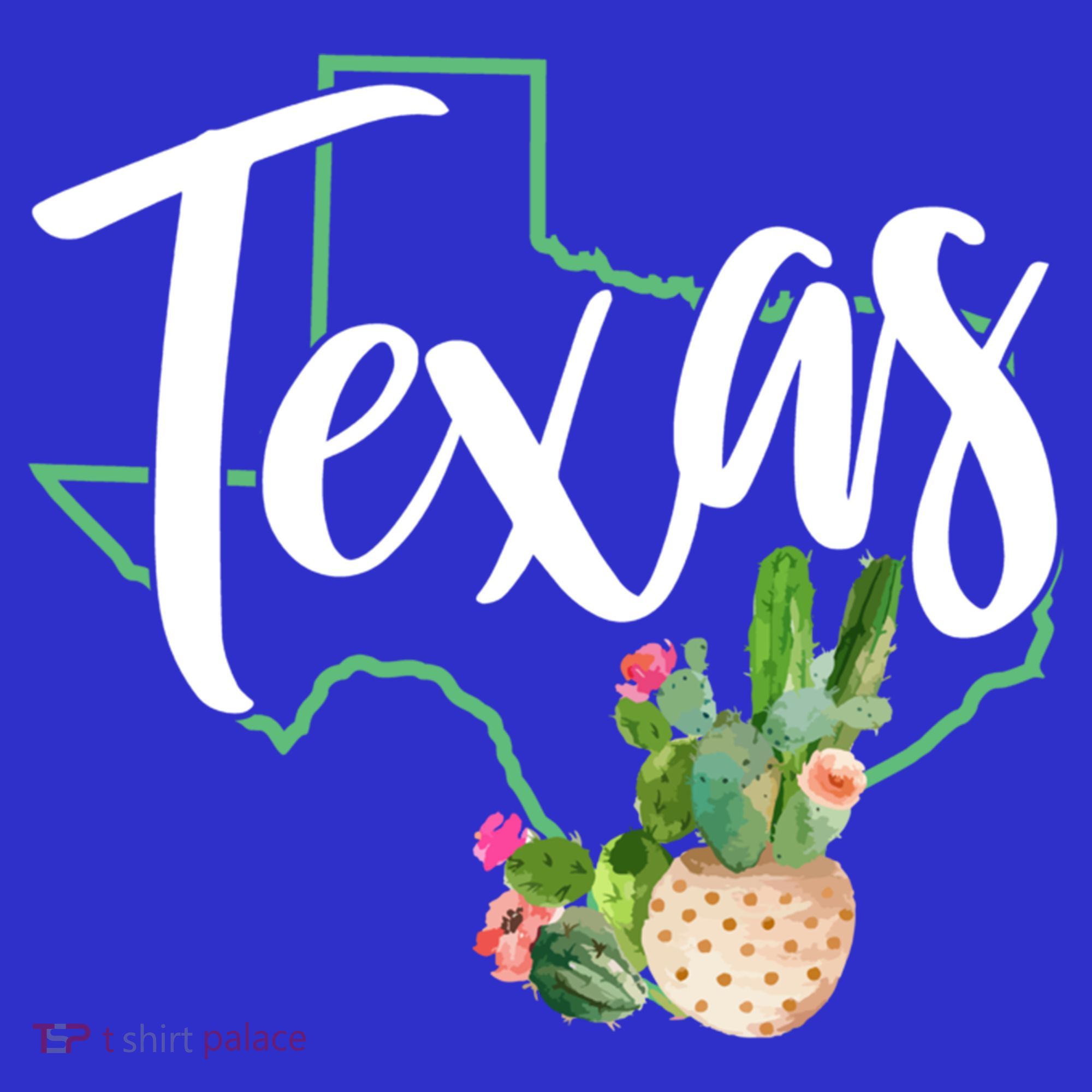 Texas State Map Pride Cactus Vintage Texas Gift T-Shirt