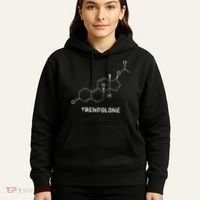 Trenbolone Steroid Molecule Hardcore Bodybuilding Hoodie thumb 5