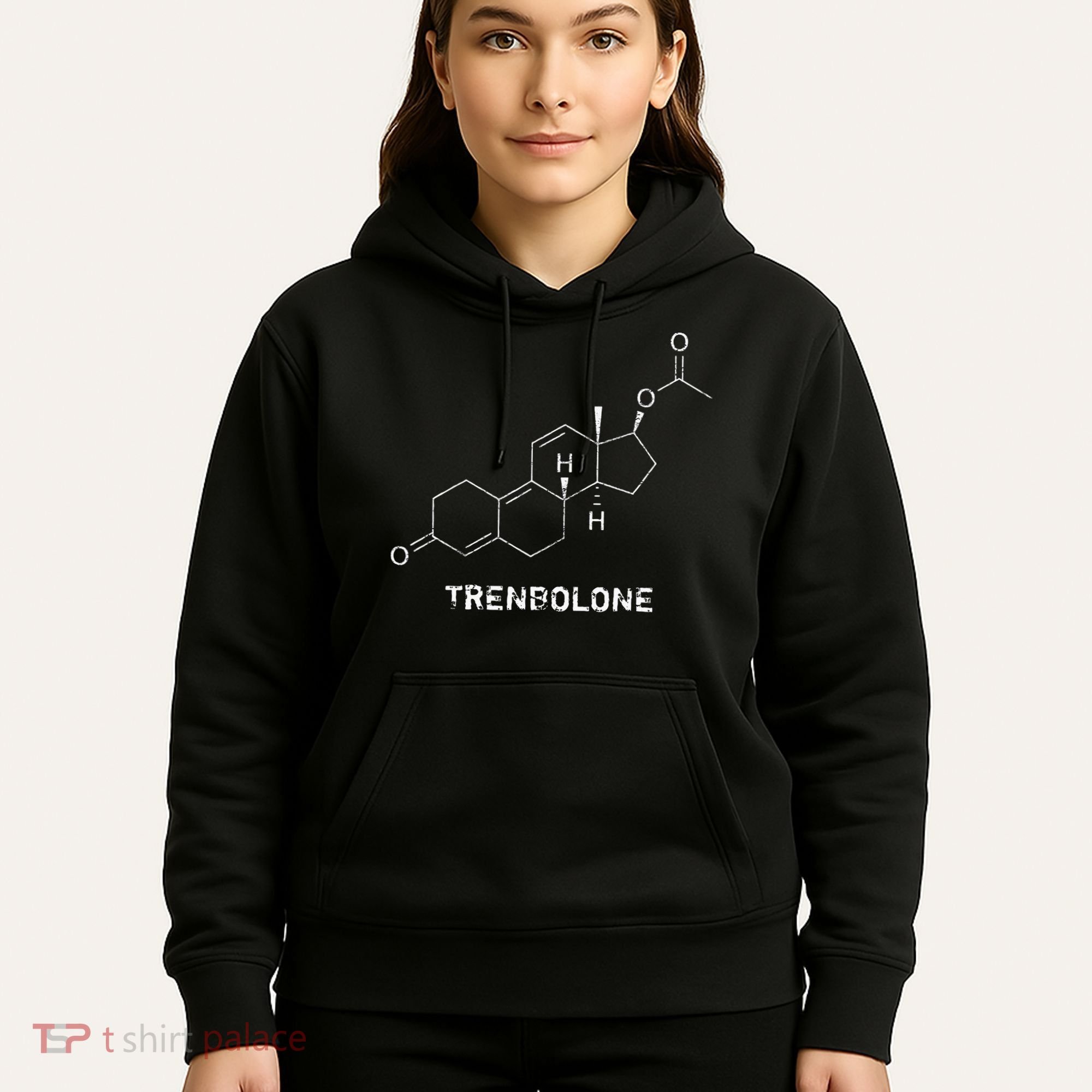 Trenbolone Steroid Molecule Hardcore Bodybuilding Hoodie