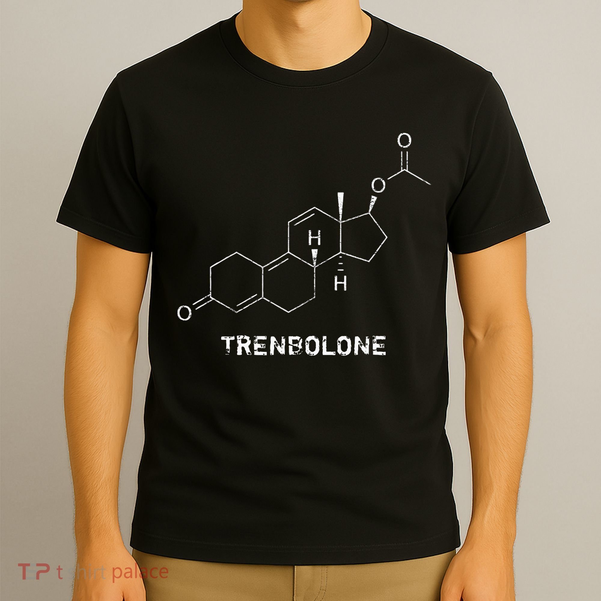 Trenbolone Steroid Molecule Hardcore Bodybuilding T-Shirt