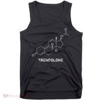 Trenbolone Steroid Molecule Hardcore Bodybuilding Tank Top thumb 0