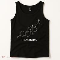 Trenbolone Steroid Molecule Hardcore Bodybuilding Tank Top thumb 2