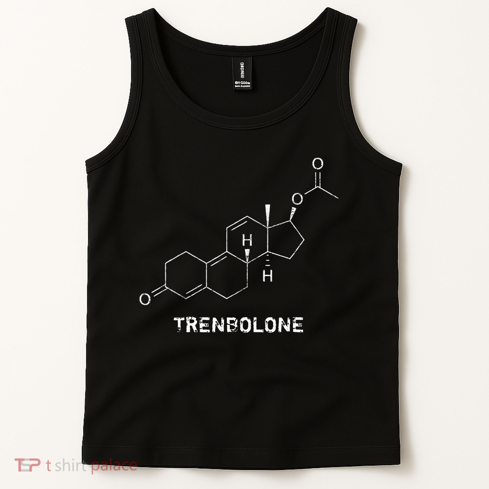 Trenbolone Steroid Molecule Hardcore Bodybuilding Tank Top