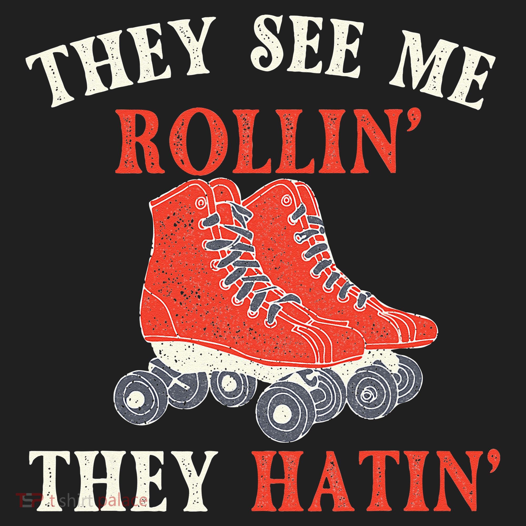 They See Me Rollin They Hatin Roller Skating Skate Skater Beanie