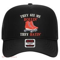 They See Me Rollin They Hatin Roller Skating Skate Skater Hat thumb 0