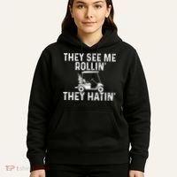 They See Me Rollin' They Hatin' Golfer Golf Golfing Lover Hoodie thumb 5