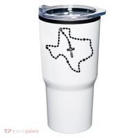Texas State Map Catholic Rosary Tumbler thumb 0