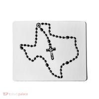 Texas State Map Catholic Rosary Mousepad thumb 0