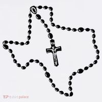 Texas State Map Catholic Rosary Mousepad thumb 1