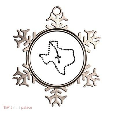 Texas State Map Catholic Rosary Ornament