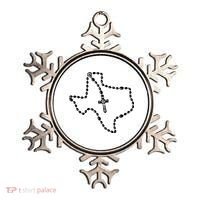 Texas State Map Catholic Rosary Ornament thumb 0