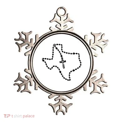 Texas State Map Catholic Rosary Ornament