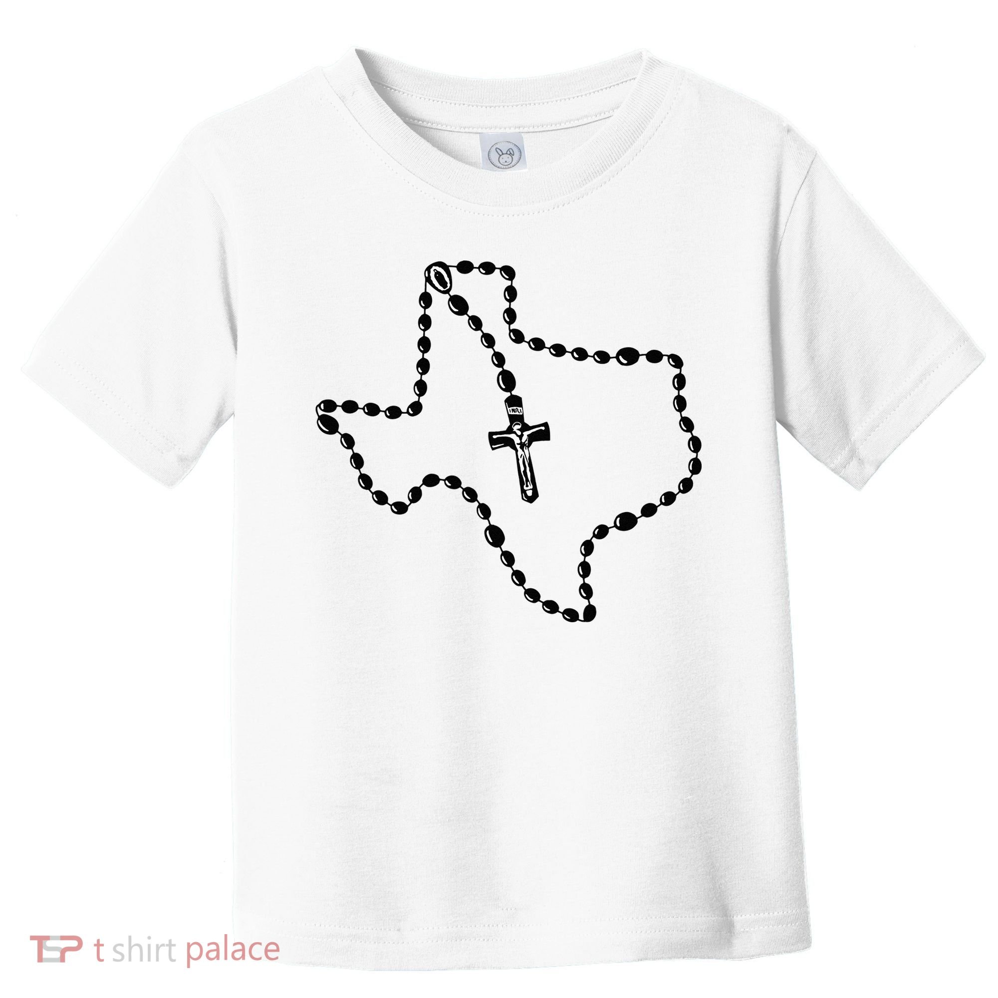 Texas State Map Catholic Rosary Toddler T-Shirt