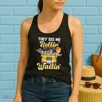 They See Me Rollin They Waitin Funny School Bus Driver Women's Tank Top thumb 2