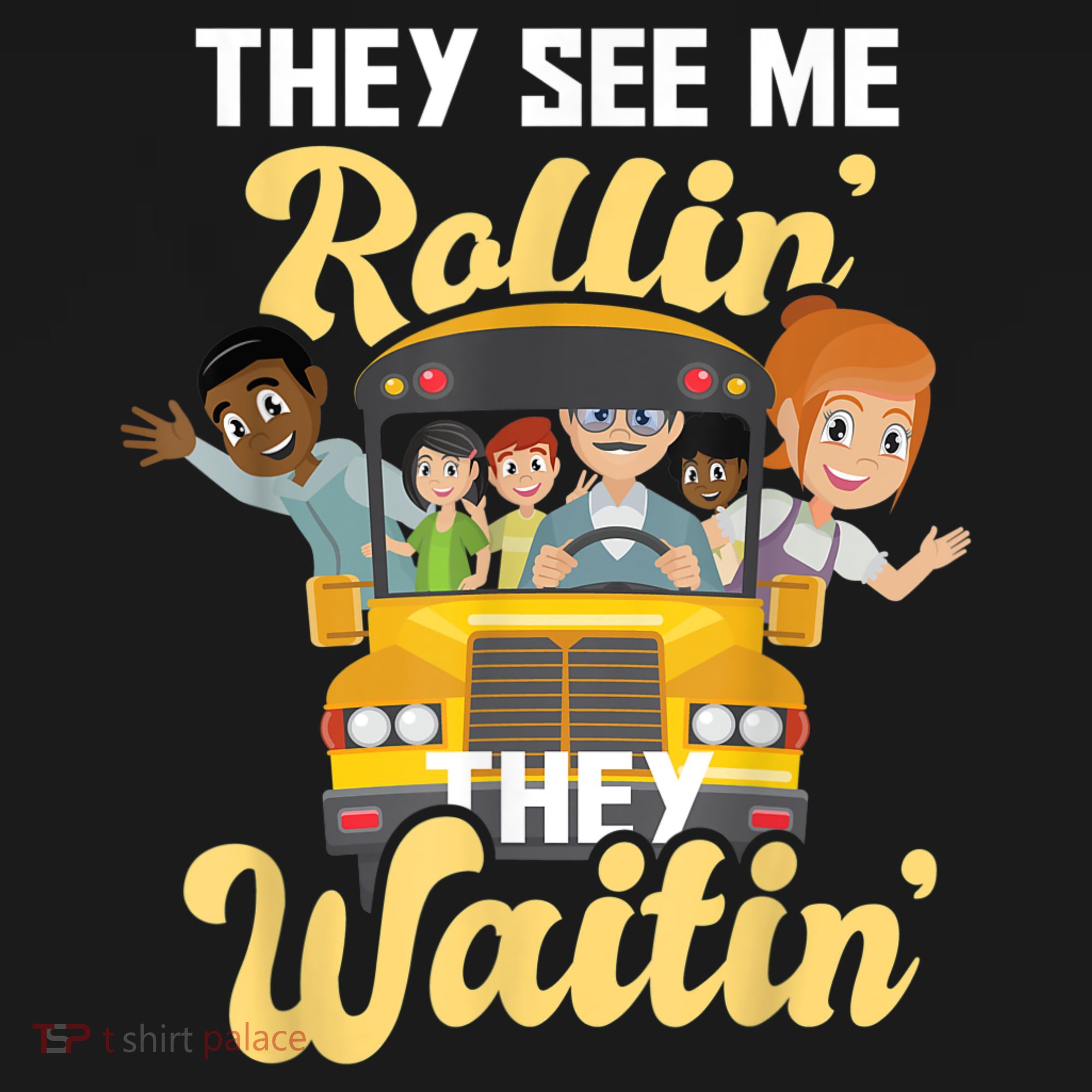 They See Me Rollin They Waitin Funny School Bus Driver Women's Tank Top