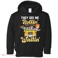 They See Me Rollin They Waitin Funny School Bus Driver Toddler Hoodie thumb 0