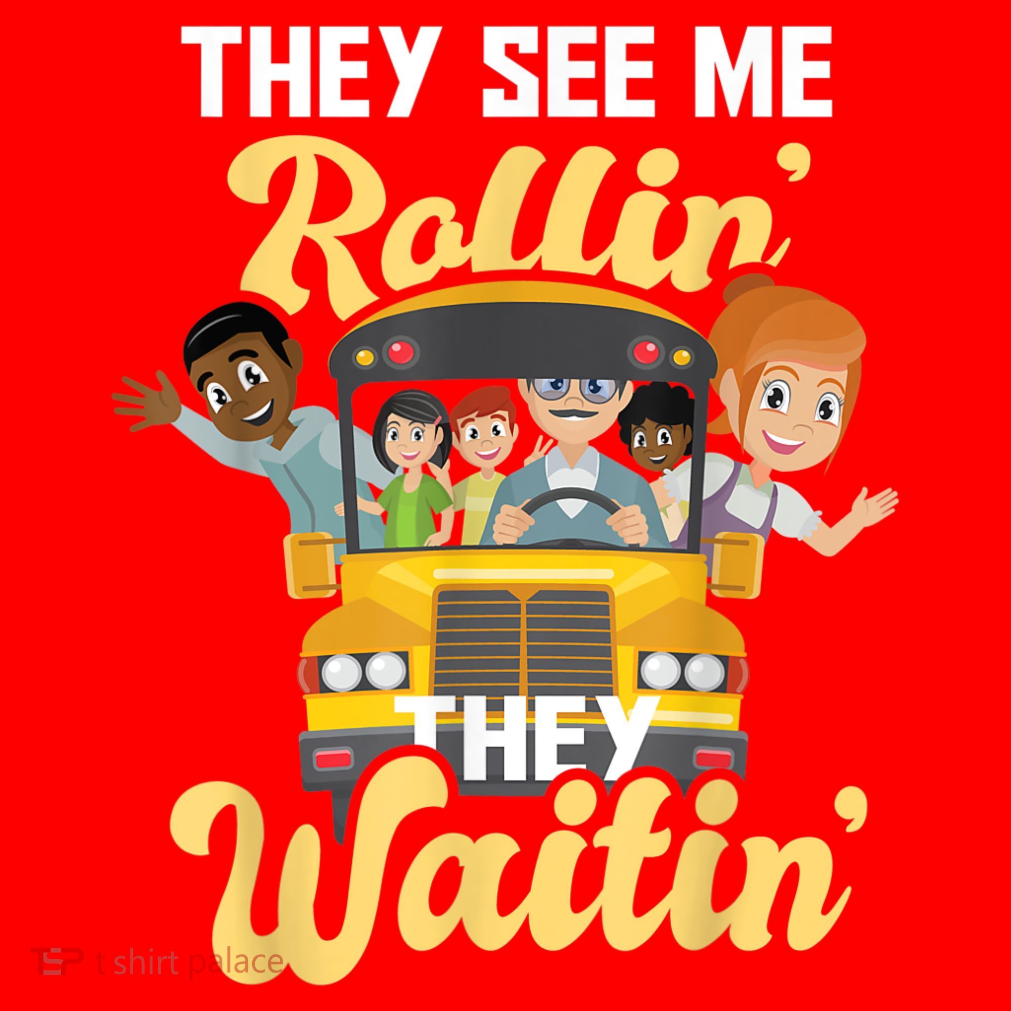 They See Me Rollin They Waitin Funny School Bus Driver Santa Hat