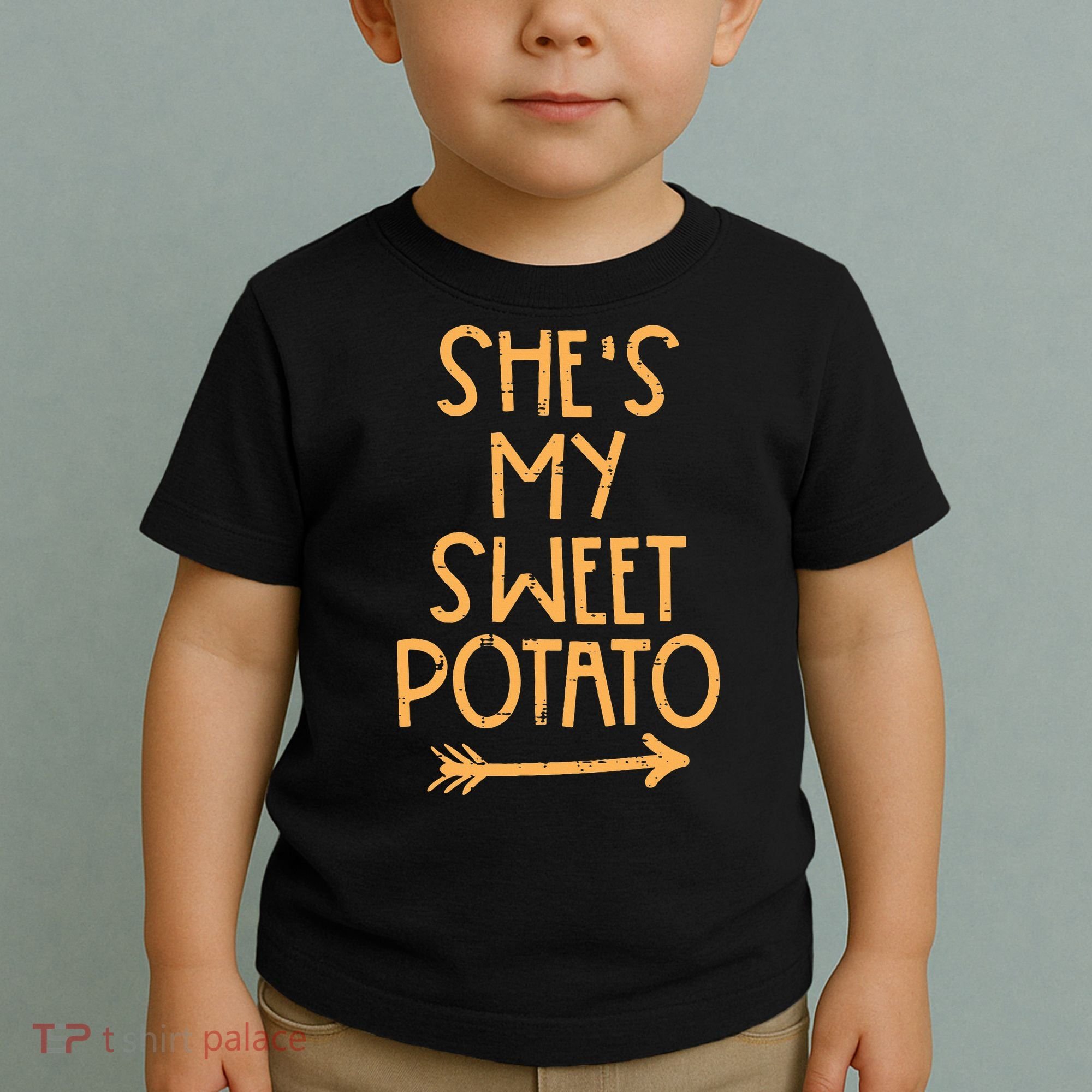 Thanksgiving Shes My Sweet Potato Matching Couple Fall Toddler T-Shirt