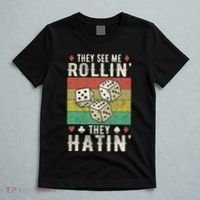 They See Me Rollin They Hatin Vintage Dice T-Shirt thumb 5