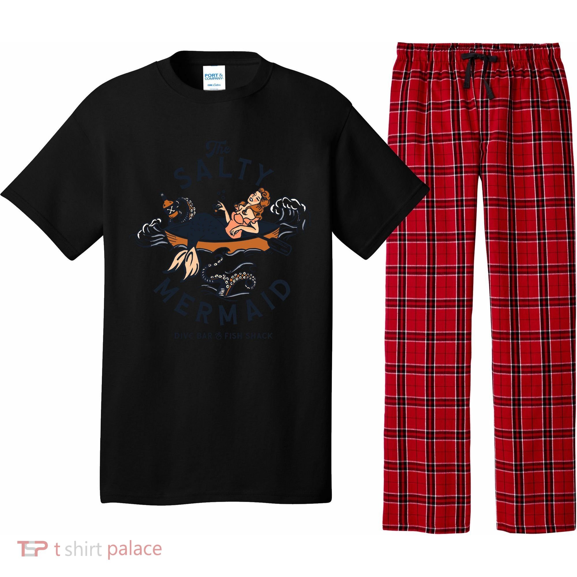 The Salty Mermaid Dive Bar &Amp; Fish Shack Pajama Set