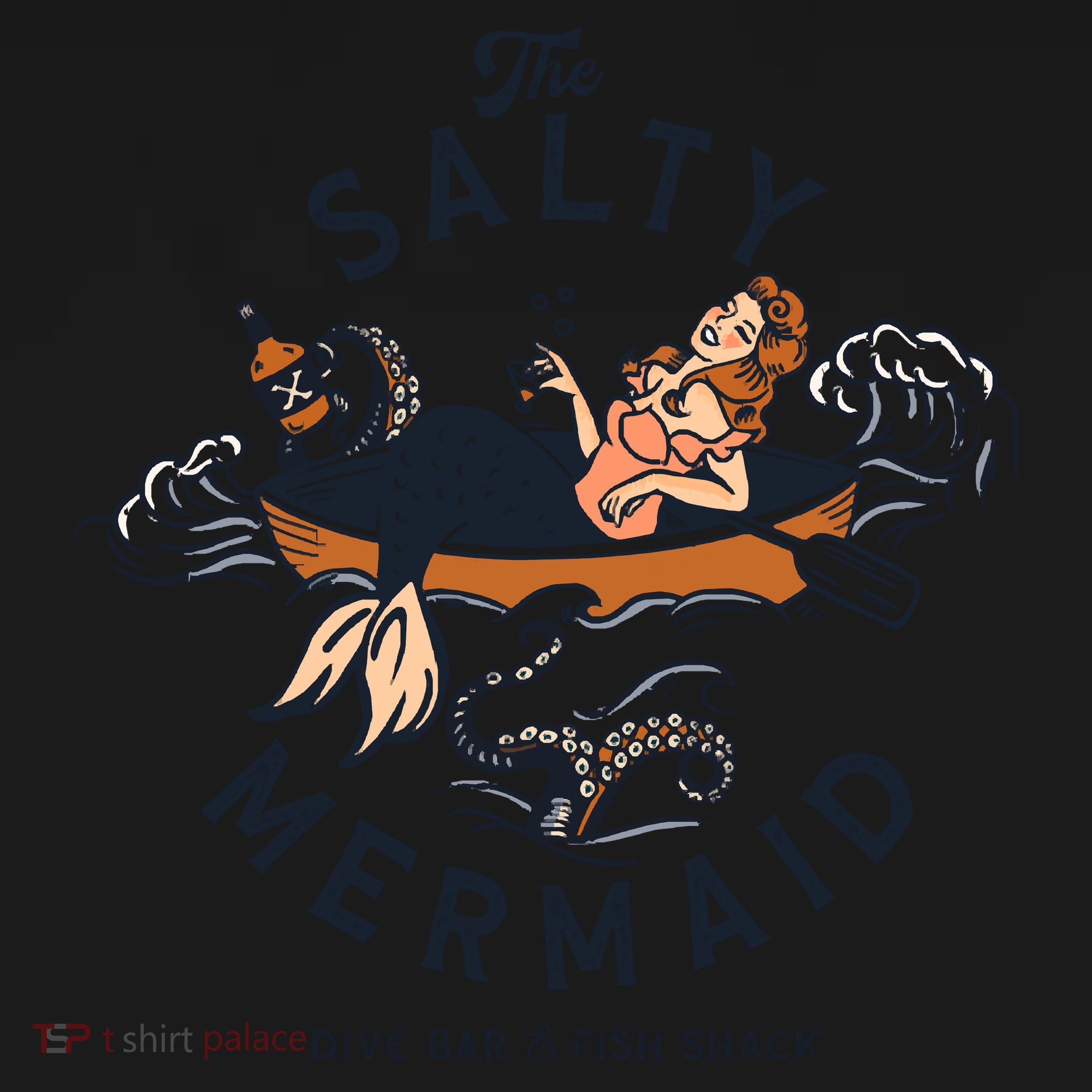 The Salty Mermaid Dive Bar &Amp; Fish Shack Women's Tank Top