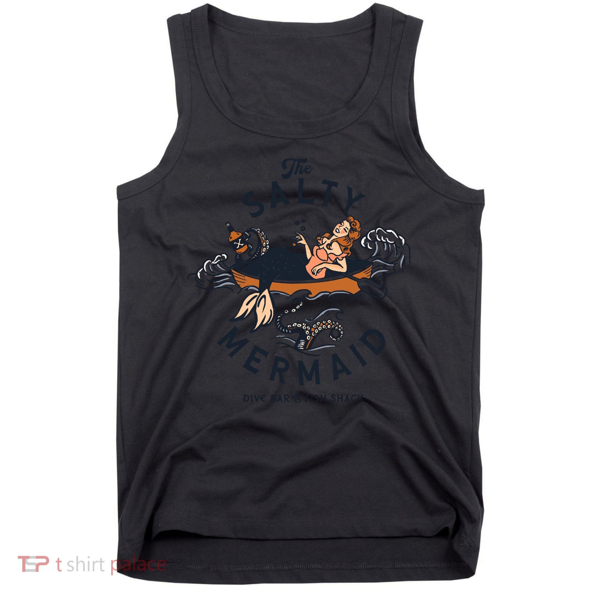 The Salty Mermaid Dive Bar &Amp; Fish Shack Tank Top