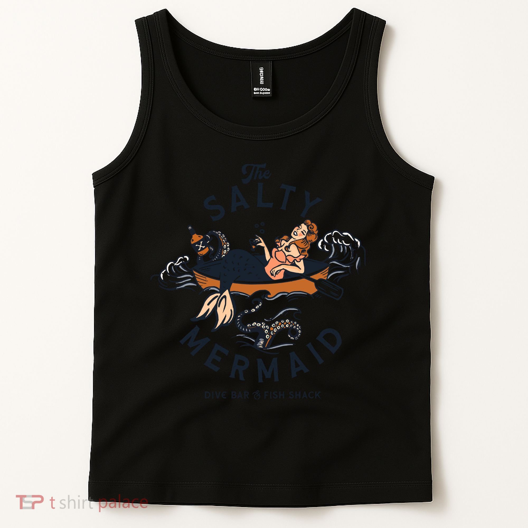 The Salty Mermaid Dive Bar &Amp; Fish Shack Tank Top
