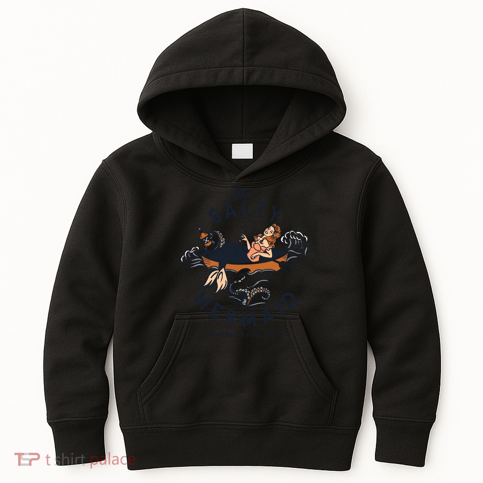 The Salty Mermaid Dive Bar &Amp; Fish Shack Kids Hoodie