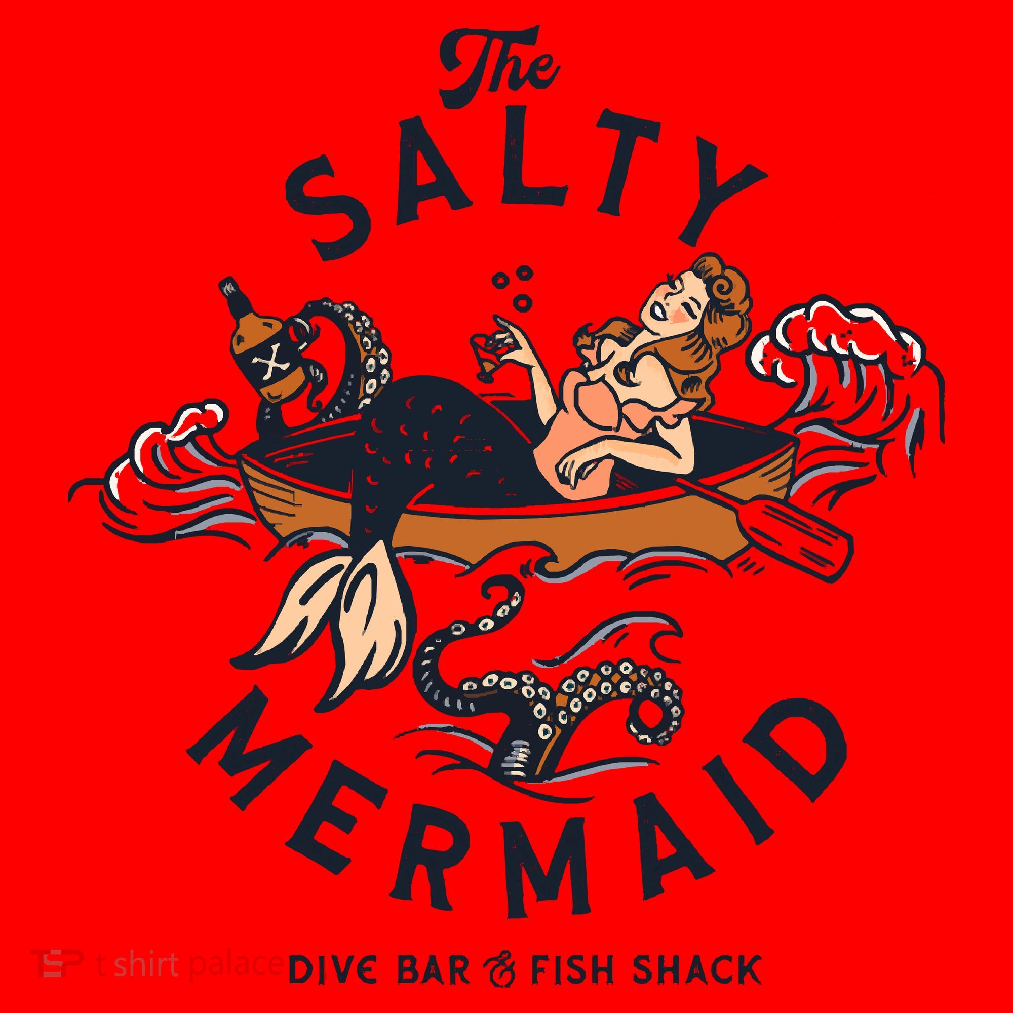 The Salty Mermaid Dive Bar &Amp; Fish Shack Santa Hat