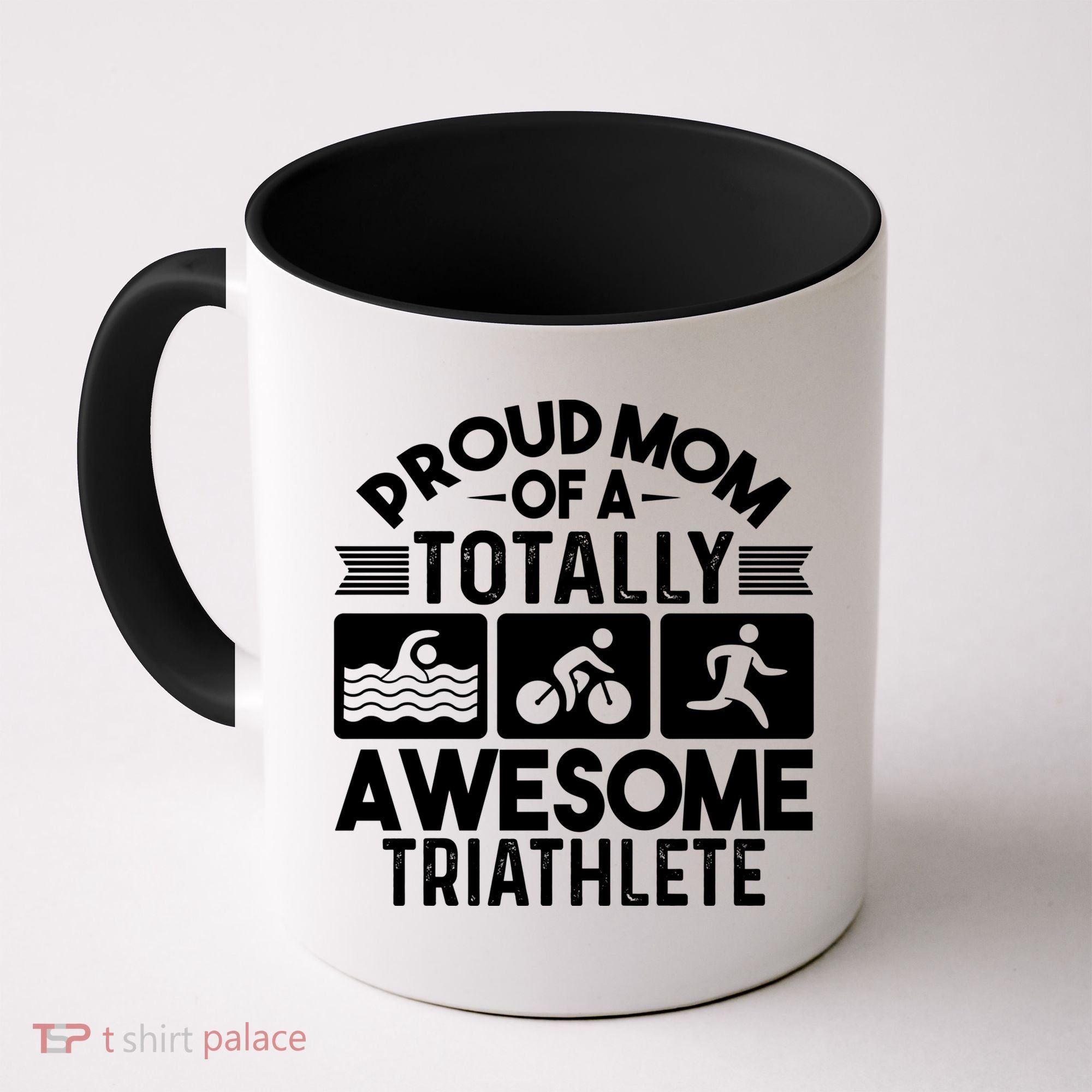 Triathlete Supporter Mom Gift Triathlon Run Swim Bike Cycle Gift Coffee Mug