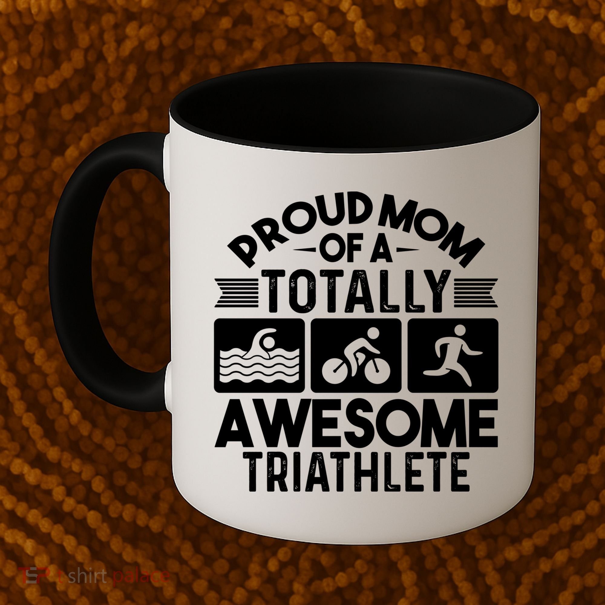 Triathlete Supporter Mom Gift Triathlon Run Swim Bike Cycle Gift Coffee Mug